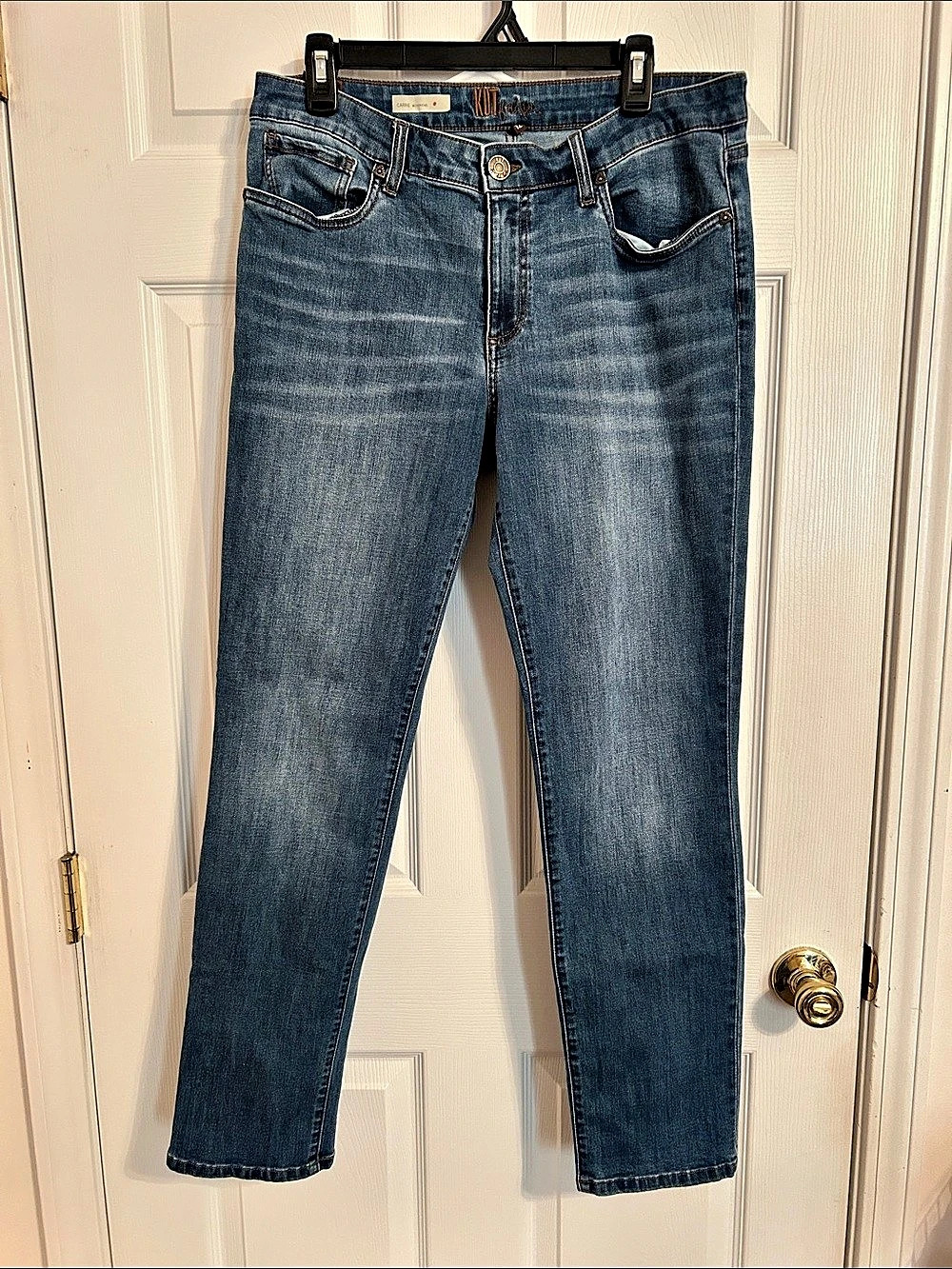 KUT from the Kloth Carrie Boyfriend Jeans Blue Like New
